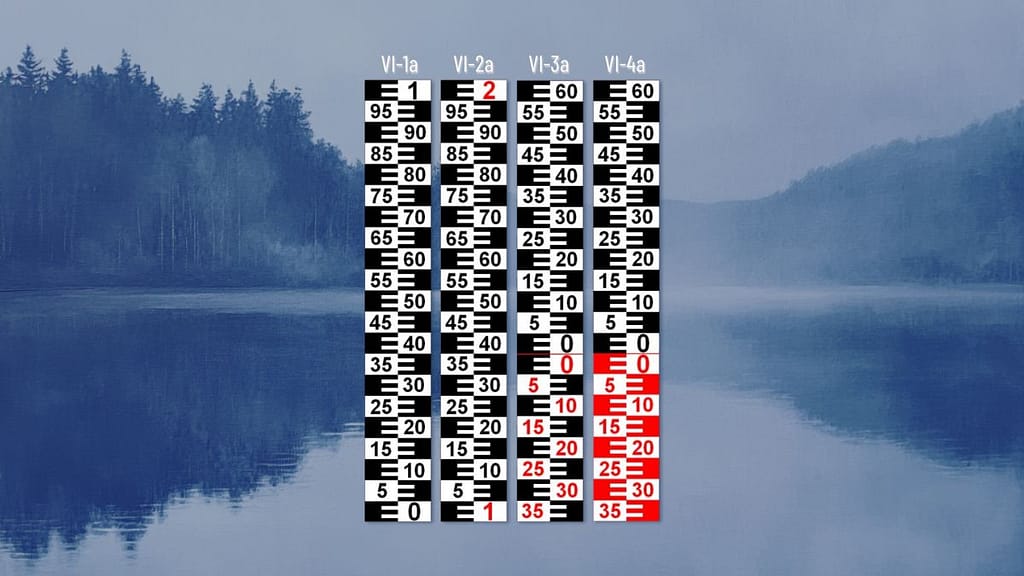 Typy limnigrafických latí | Grafická podoba měření Typy vodočetných latí (6) - vodočetné latě RIGEL měření hladin vody limnigrafy hladinoměry Chomutov