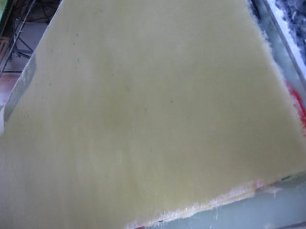 Zadní strana vodočetné latě