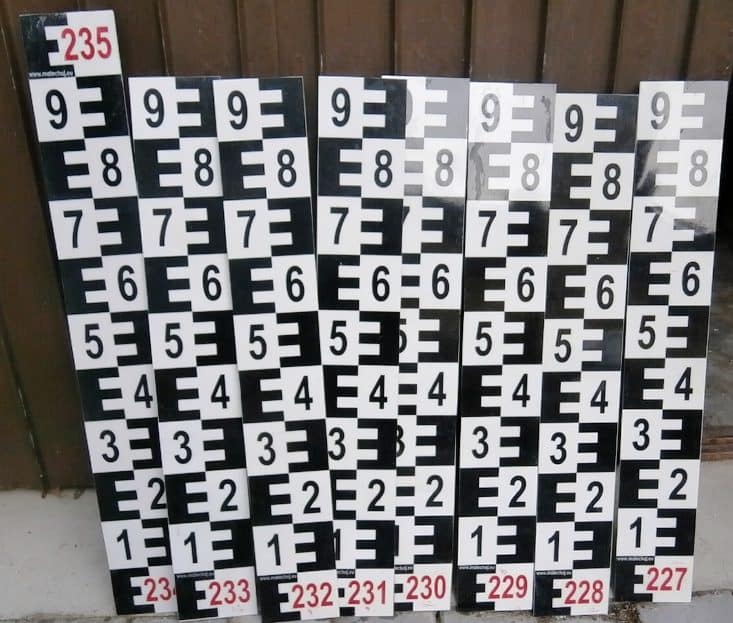 Typy limnigrafických latí | Grafická podoba měření Hladinoměry pro společnost AQUASYS spol. s r.o.