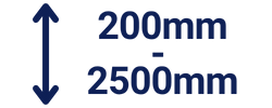 Lať/latě 200-2500mm pro běžné měření